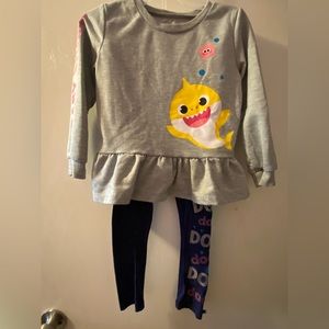 Girls Baby Shark Outfit